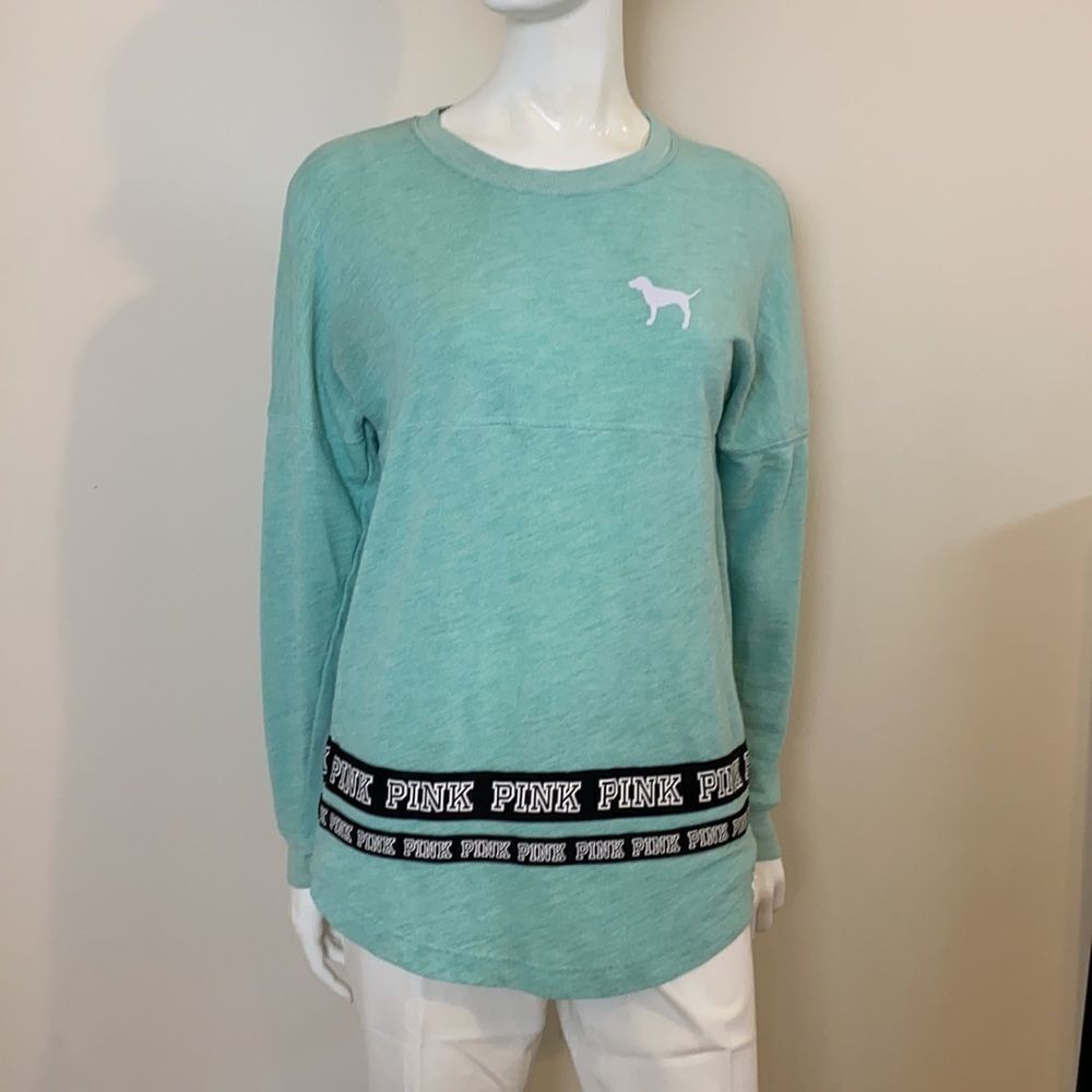 Victoria Secret Pink Casual French Terry Casual Logo Top XS